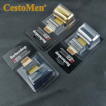 CestoMen Barber balinošs dubultais nazis, sieta uzvalks, Babyliss FX02 skuvekļa piederumi, griezējgalva