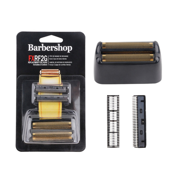 CestoMen Barber balinošs dubultais nazis, sieta uzvalks, Babyliss FX02 skuvekļa piederumi, griezējgalva