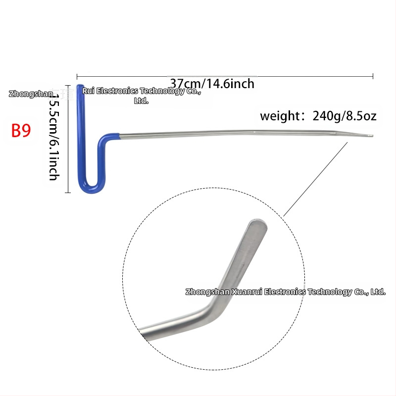Ülemise varda ülikond auto lehtmetalli mõlkide parandamise tööriist ülikond muhkude jälje auk kang autoremondi värvivaba tööriist