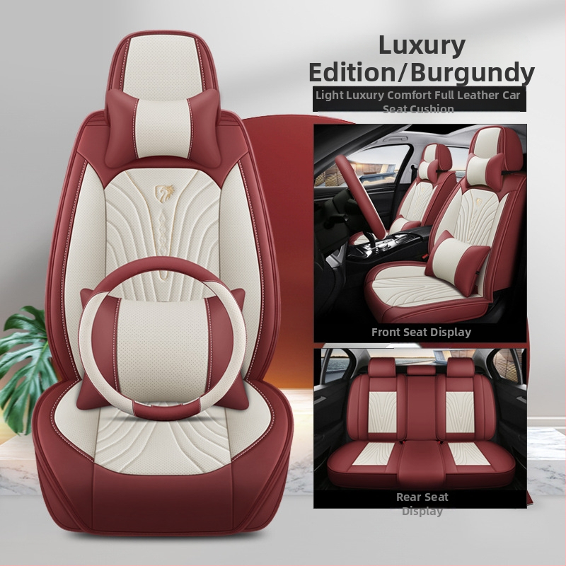 Uus autoistmepadi, mis on täielikult ümbritsetud nelja aastaaja universaalse padjaga perforeeritud nahast, spetsiaalne hingav istmekate, suvine autoistmepadi