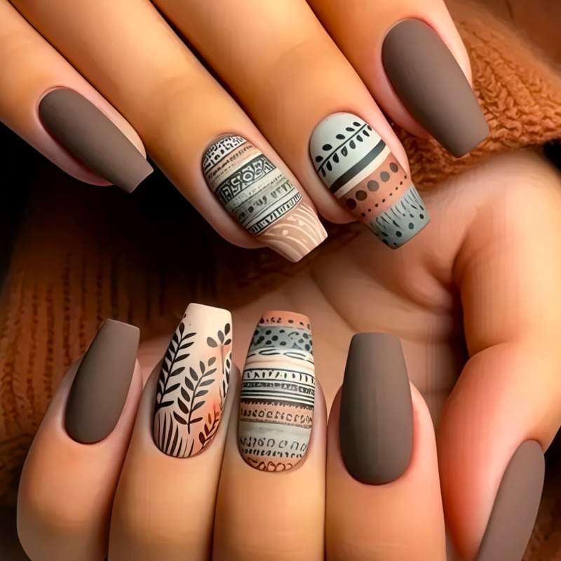 Piiriüleselt müüdavad balletitüüpi kunstküüned keskmise pikkusega taimse lillemustriga kantavad küüned eemaldatavad valmistoodete hulgimüük