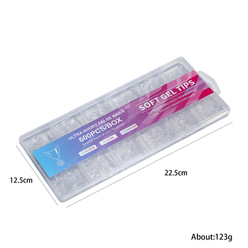 Piiriülene küünekunst Uus küünekunst Lühikesed lihvimata Euroopa ja Ameerika poolkleepuvad jäätunud sõrmed 600 tk Prantsuse küünekunst