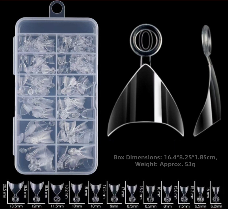 Piiriülene küünekunst Uus küünekunst Lühikesed lihvimata Euroopa ja Ameerika poolkleepuvad jäätunud sõrmed 600 tk Prantsuse küünekunst