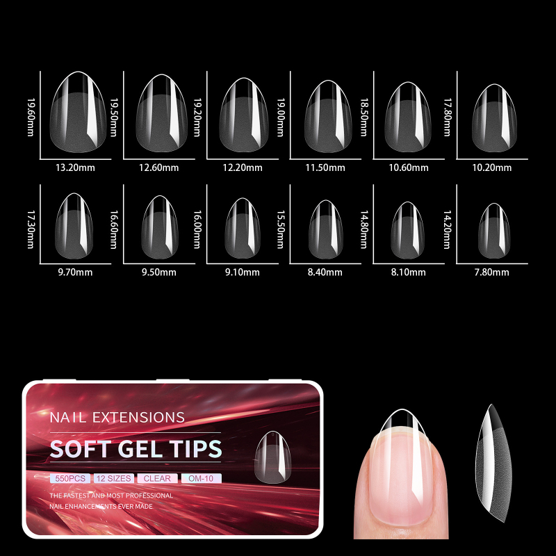 Piiriülene Euroopa ja Ameerika portselanist valge karp küünekunstiks, läbipaistev poolmatt, üliõhuke, pikendatud, õmblusteta, graveerimata, õhuke, võltssõrm, hulgimüük