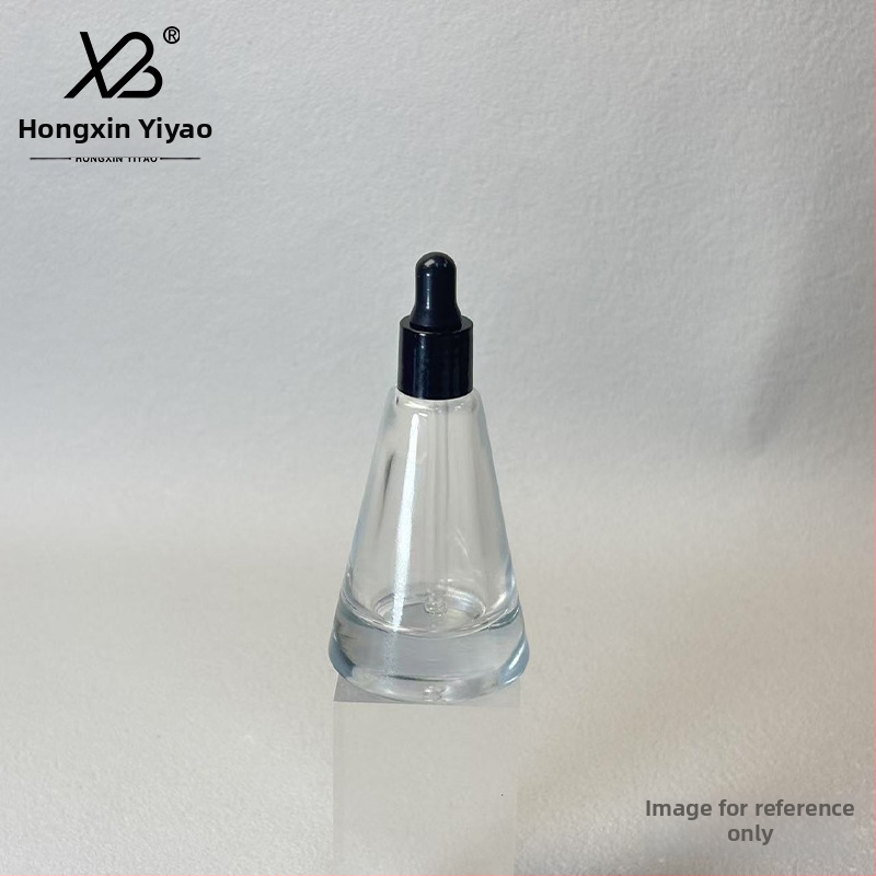 Uus laos 20ml jäätunud tee kooniline pudel paksu põhjaga pihustuspudel tilgutiga eeterliku õli parfüümipudel essentsi aluspudel