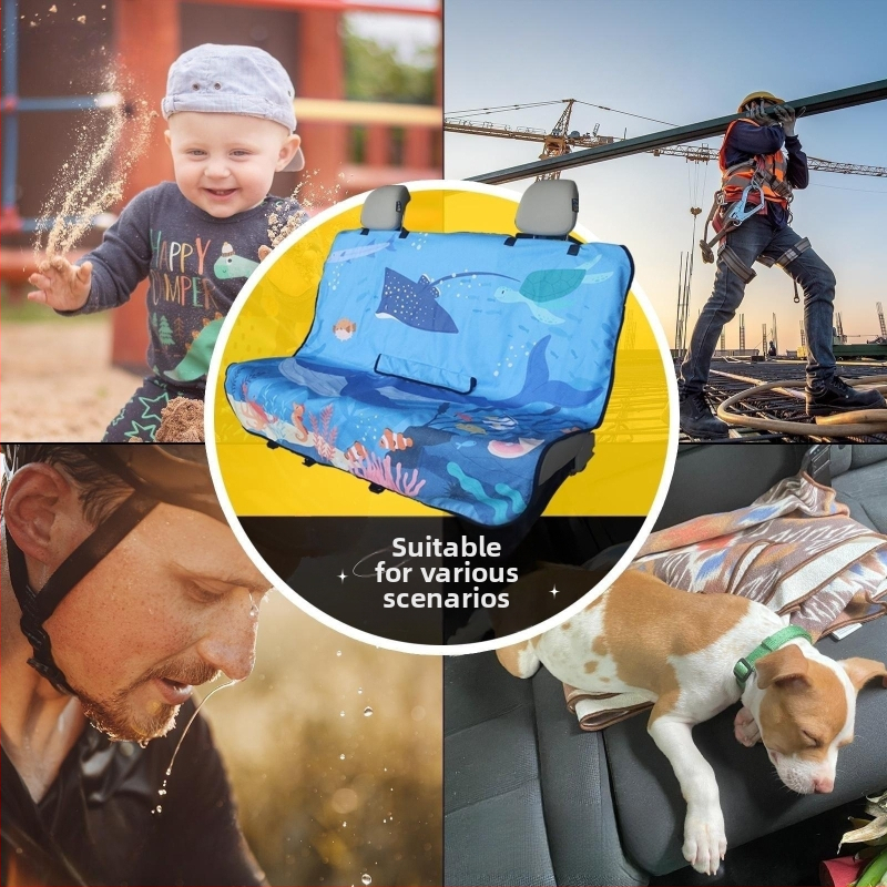 Трансграничен нов печатен водоустойчив, устойчив на пот калъф за йога спорт за задна седалка, неплъзгащ се калъф за задна седалка, устойчив на петна, възглавница