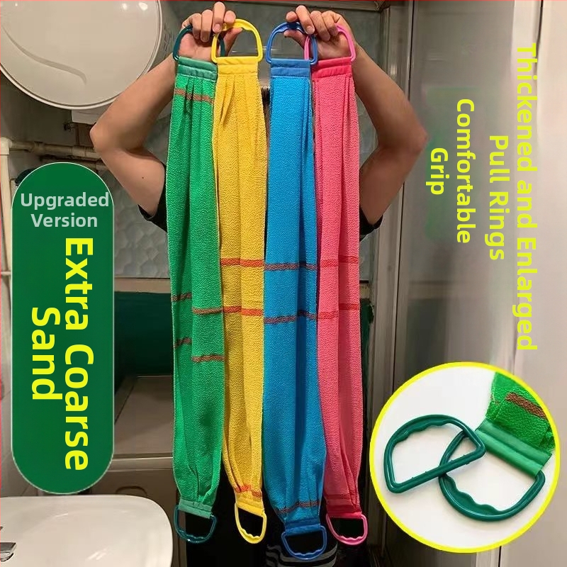 Výkonný uterák na čistenie chrbta s hrubým pieskom, uterák na čistenie chrbta s dlhým pásikom, obojstranný uterák, uterák na čistenie chrbta, na odstránenie nečistôt nie je potrebné žiadať o pomoc, uterák na čistenie chrbta