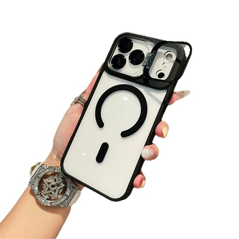 Подходящ за Iphone17, скоба за обектив, мобилен калъф за Apple 16E, прозрачен магнитен, вакуумен, 15Promax, защитен калъф