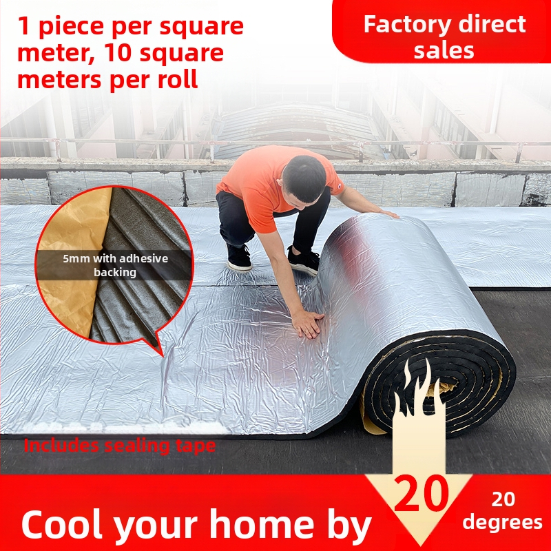 Stogo izoliacija medvilninė, aukštai temperatūrai atspari, ugniai atspari medžiaga, stogo, saulės kambario, lubų izoliacinė plėvelė, stogo lipni izoliacinė plokštė