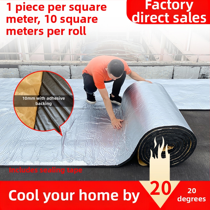 Stogo izoliacija medvilninė, aukštai temperatūrai atspari, ugniai atspari medžiaga, stogo, saulės kambario, lubų izoliacinė plėvelė, stogo lipni izoliacinė plokštė