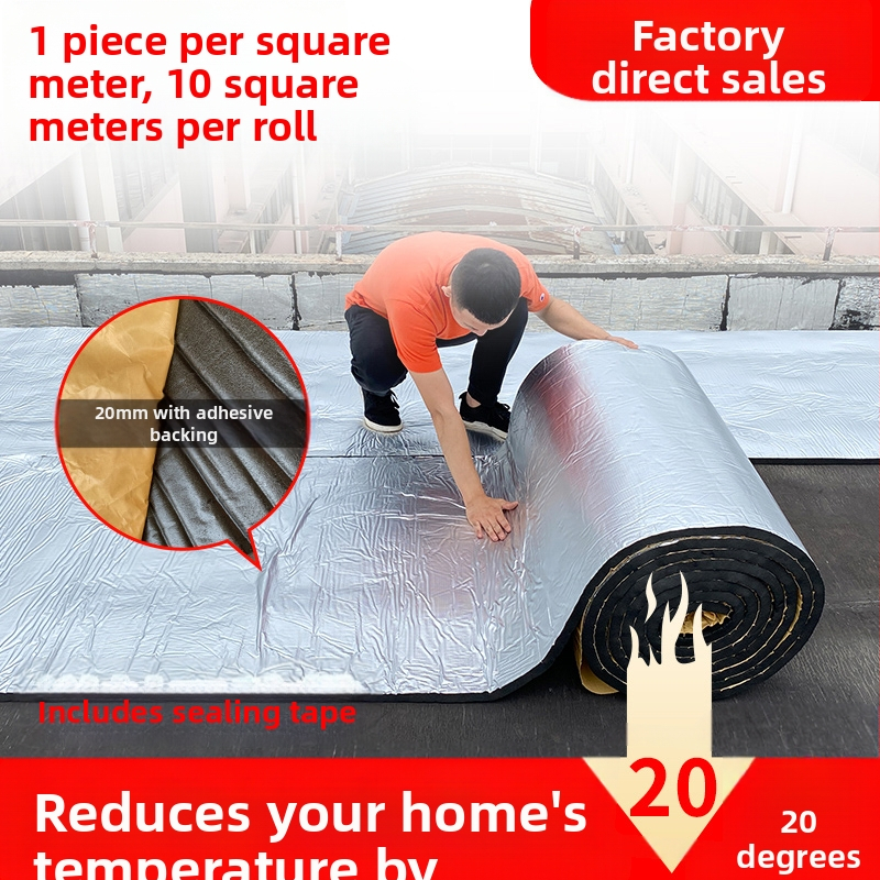 Stogo izoliacija medvilninė, aukštai temperatūrai atspari, ugniai atspari medžiaga, stogo, saulės kambario, lubų izoliacinė plėvelė, stogo lipni izoliacinė plokštė
