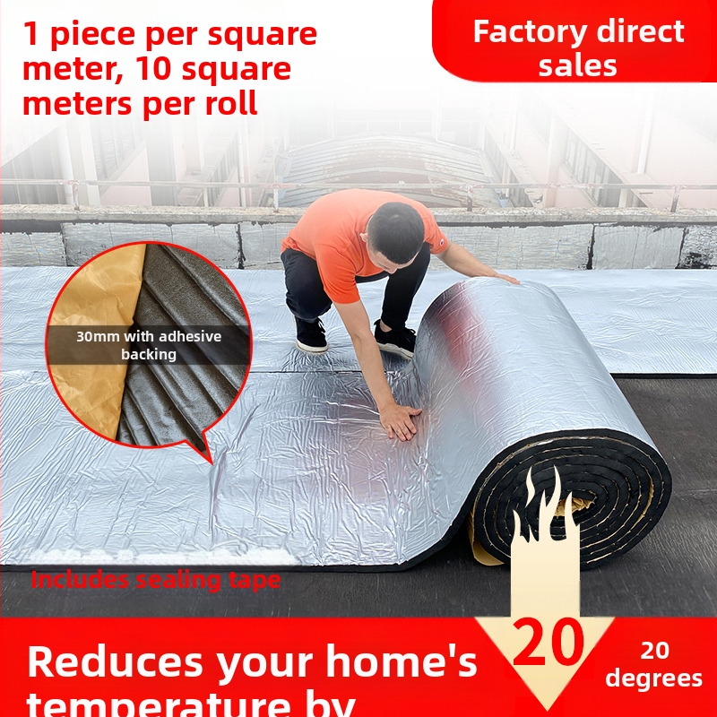 Stogo izoliacija medvilninė, aukštai temperatūrai atspari, ugniai atspari medžiaga, stogo, saulės kambario, lubų izoliacinė plėvelė, stogo lipni izoliacinė plokštė