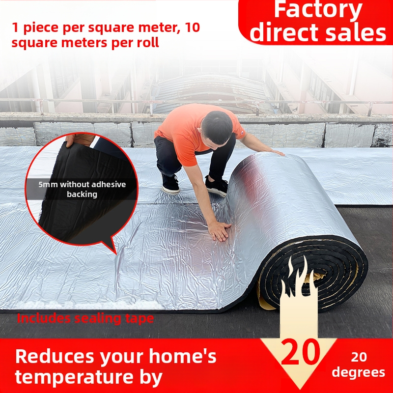 Stogo izoliacija medvilninė, aukštai temperatūrai atspari, ugniai atspari medžiaga, stogo, saulės kambario, lubų izoliacinė plėvelė, stogo lipni izoliacinė plokštė