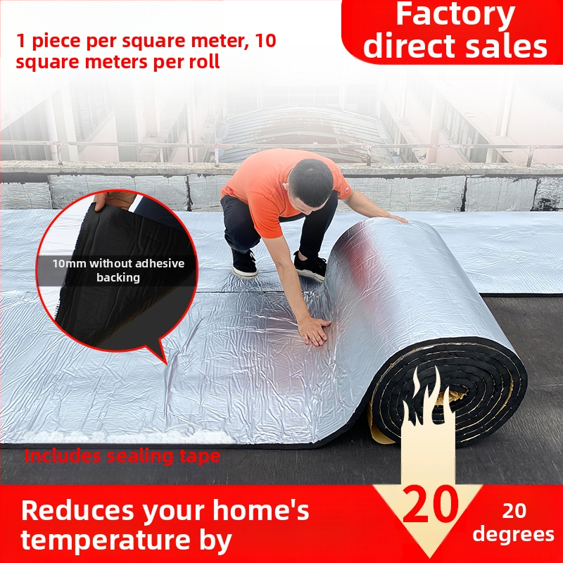 Stogo izoliacija medvilninė, aukštai temperatūrai atspari, ugniai atspari medžiaga, stogo, saulės kambario, lubų izoliacinė plėvelė, stogo lipni izoliacinė plokštė