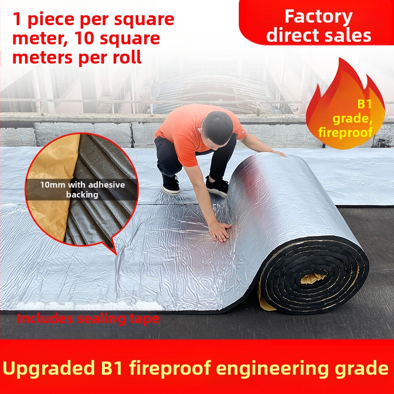 Stogo izoliacija medvilninė, aukštai temperatūrai atspari, ugniai atspari medžiaga, stogo, saulės kambario, lubų izoliacinė plėvelė, stogo lipni izoliacinė plokštė
