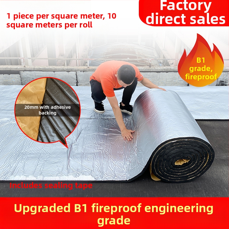 Stogo izoliacija medvilninė, aukštai temperatūrai atspari, ugniai atspari medžiaga, stogo, saulės kambario, lubų izoliacinė plėvelė, stogo lipni izoliacinė plokštė