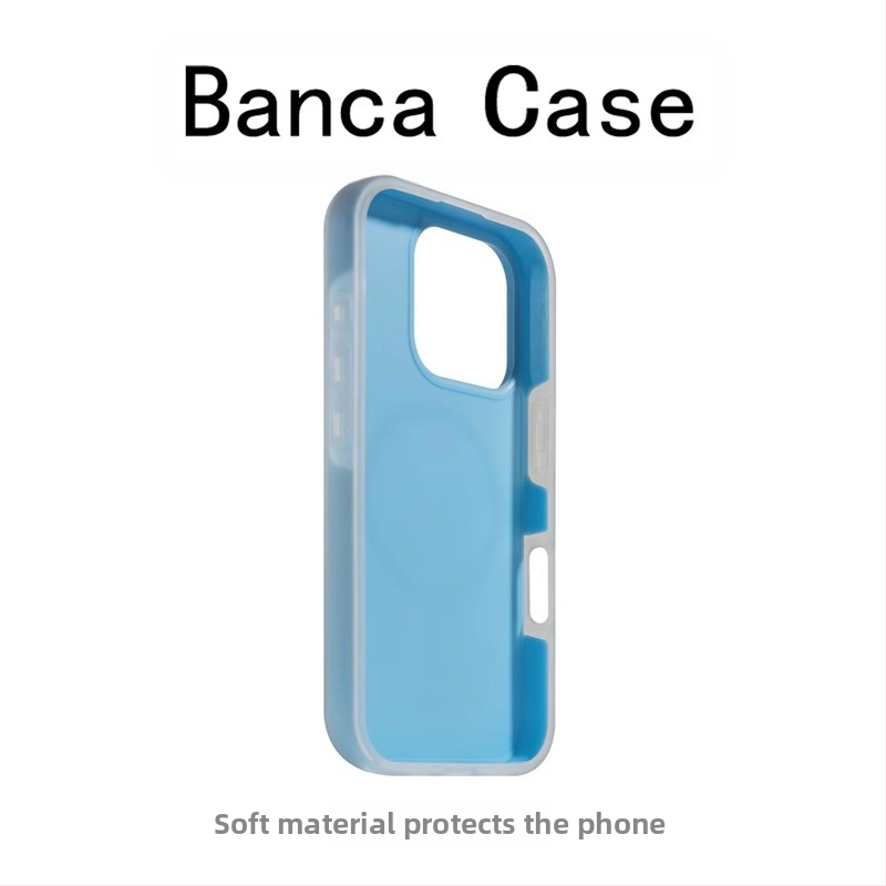 Nový magnetický kryt typu dva v jednom z želé materiálu vhodný pre iPhone 17 Pro Max, jednoduchý dizajn pre Apple 16 Pro