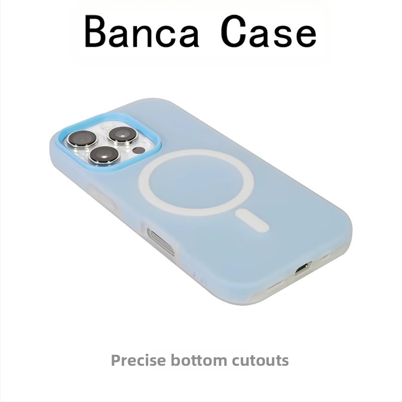 Nový magnetický kryt typu dva v jednom z želé materiálu vhodný pre iPhone 17 Pro Max, jednoduchý dizajn pre Apple 16 Pro