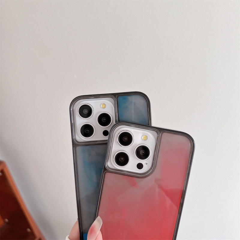 Gaismas plūstošās smiltis iPhone16Pro telefona maciņam Apple 15 mīkstām malām ar cietu muguru, ārzemju tirdzniecības karsts pārdošanas aizsargmaciņš