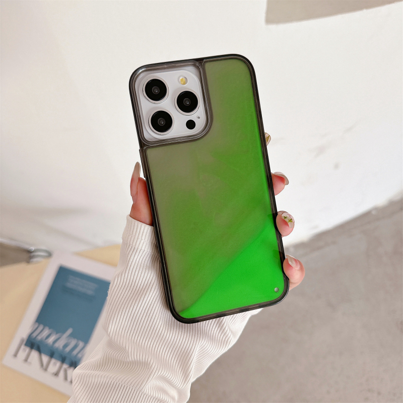 Светещ плаващ пясък за iPhone16Pro калъф за телефон Apple 15 с мек ръб, твърд гръб, външна търговия, горещо продаван защитен калъф