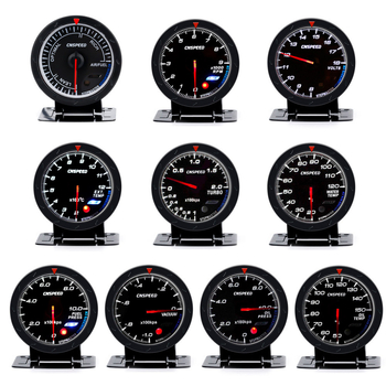 60 mm automašīnas modifikācijas instrumenta rādītājs ar kompresoru ūdens temperatūrai, eļļas temperatūrai, eļļas spiediena spriegumam, gaisa un degvielas attiecībai, automašīnas instruments