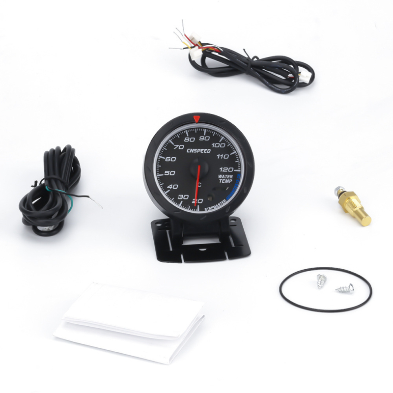 60 mm automašīnas modifikācijas instrumenta rādītājs ar kompresoru ūdens temperatūrai, eļļas temperatūrai, eļļas spiediena spriegumam, gaisa un degvielas attiecībai, automašīnas instruments