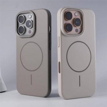 Мек и ултратънък калъф за телефон, подходящ за iPhone 17, магнитно затягане за Apple 15, матов фин кръгъл калъф за Promsx 16, нов