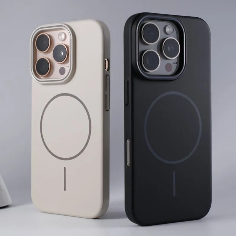 Mekana i ultra tanka maskica za telefon prikladna za iPhone 17, magnetska vakuumska maskica za Apple 15, mat PC tanka okrugla maskica za 16 Promsx, nova