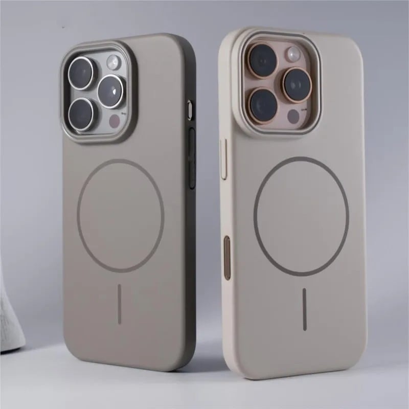 Mīksts un īpaši plāns, piemērots iPhone 17 tālruņa maciņam, magnētiskais piesūceknis Apple 15, matēts Pc smalka apļa 16Promsx cietais maciņš, jauns