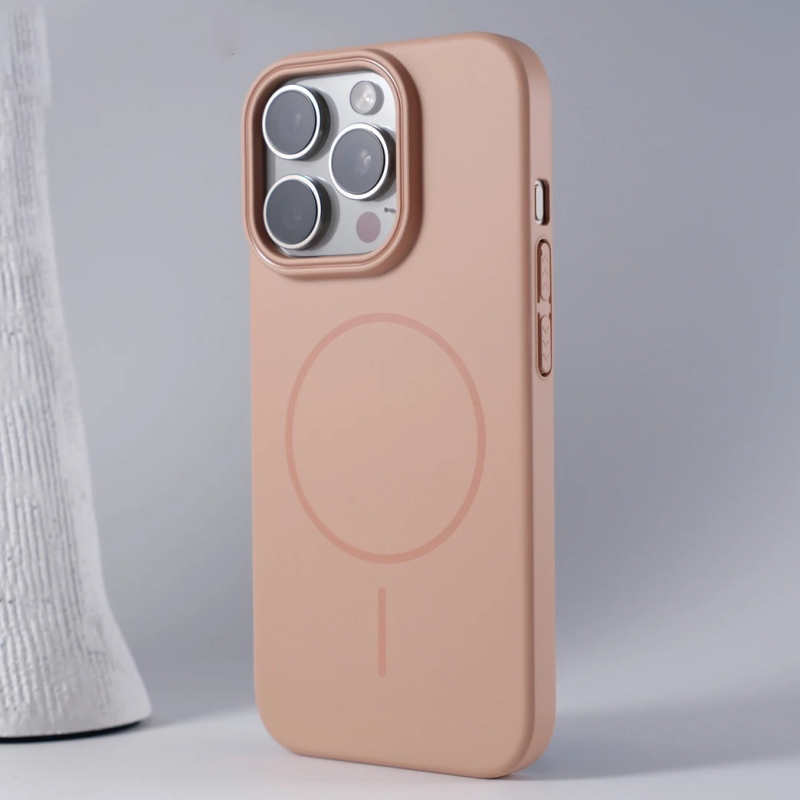 Мек и ултратънък калъф за телефон, подходящ за iPhone 17, магнитно затягане за Apple 15, матов фин кръгъл калъф за Promsx 16, нов