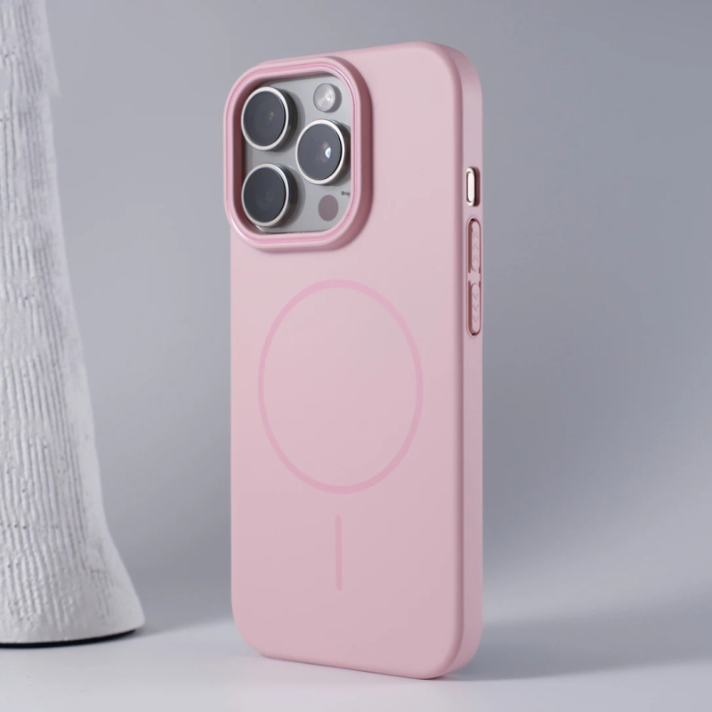 Мек и ултратънък калъф за телефон, подходящ за iPhone 17, магнитно затягане за Apple 15, матов фин кръгъл калъф за Promsx 16, нов