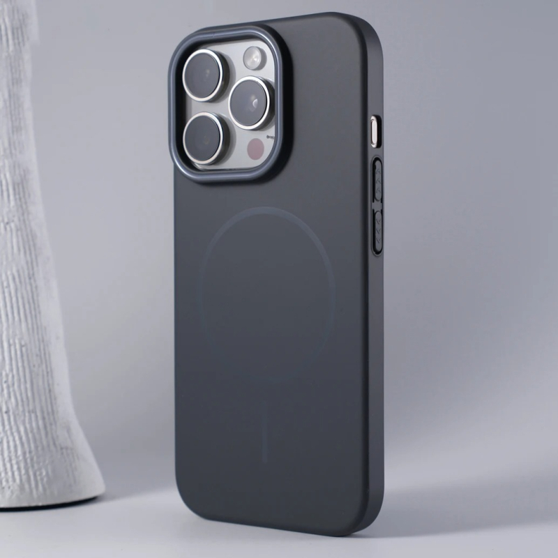 Мек и ултратънък калъф за телефон, подходящ за iPhone 17, магнитно затягане за Apple 15, матов фин кръгъл калъф за Promsx 16, нов