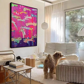 Ντοπαμίνη Niche Σαλόνι Αφηρημένο Γκράφιτι Διακοσμητικός Πίνακας Καλλιτεχνικός Κρεμαστός Πίνακας Είσοδος Υπνοδωμάτιο Μοντέρνα Τοιχογραφία Παιδικού Δωματίου