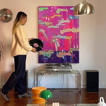 Ντοπαμίνη Niche Σαλόνι Αφηρημένο Γκράφιτι Διακοσμητικός Πίνακας Καλλιτεχνικός Κρεμαστός Πίνακας Είσοδος Υπνοδωμάτιο Μοντέρνα Τοιχογραφία Παιδικού Δωματίου