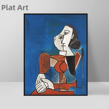 Picasso retro abstraktse tegelaskuju dekoratiivmaal elutoa hotelli B&B restorani meistri õlimaal nišikunsti rippuv maal
