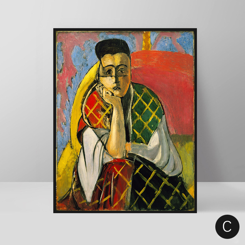 Picasso retro abstraktse tegelaskuju dekoratiivmaal elutoa hotelli B&B restorani meistri õlimaal nišikunsti rippuv maal