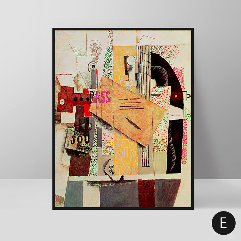 Picasso retro abstraktse tegelaskuju dekoratiivmaal elutoa hotelli B&B restorani meistri õlimaal nišikunsti rippuv maal