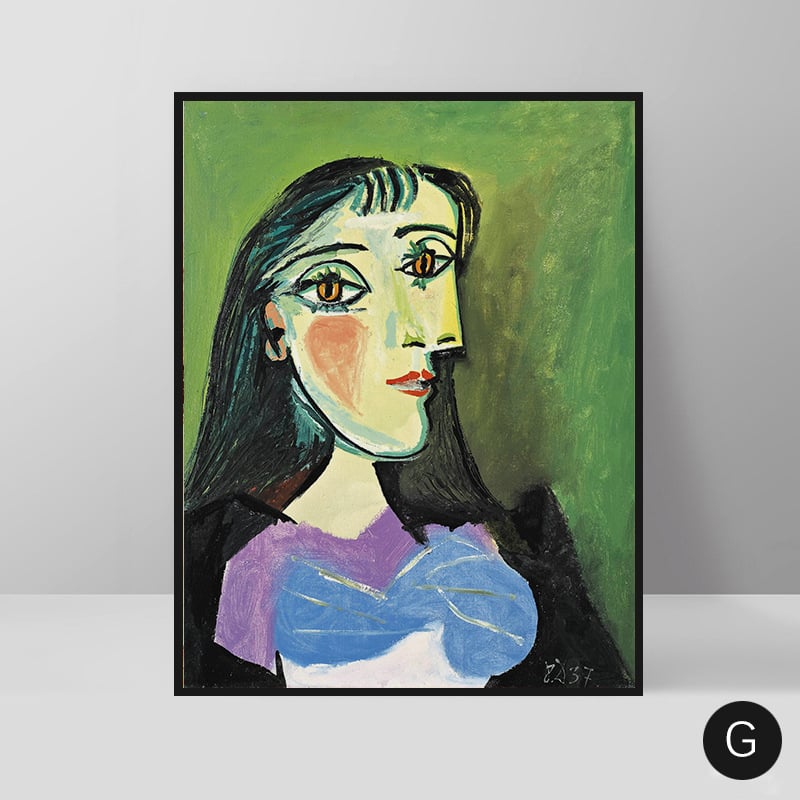 Picasso retro abstraktse tegelaskuju dekoratiivmaal elutoa hotelli B&B restorani meistri õlimaal nišikunsti rippuv maal