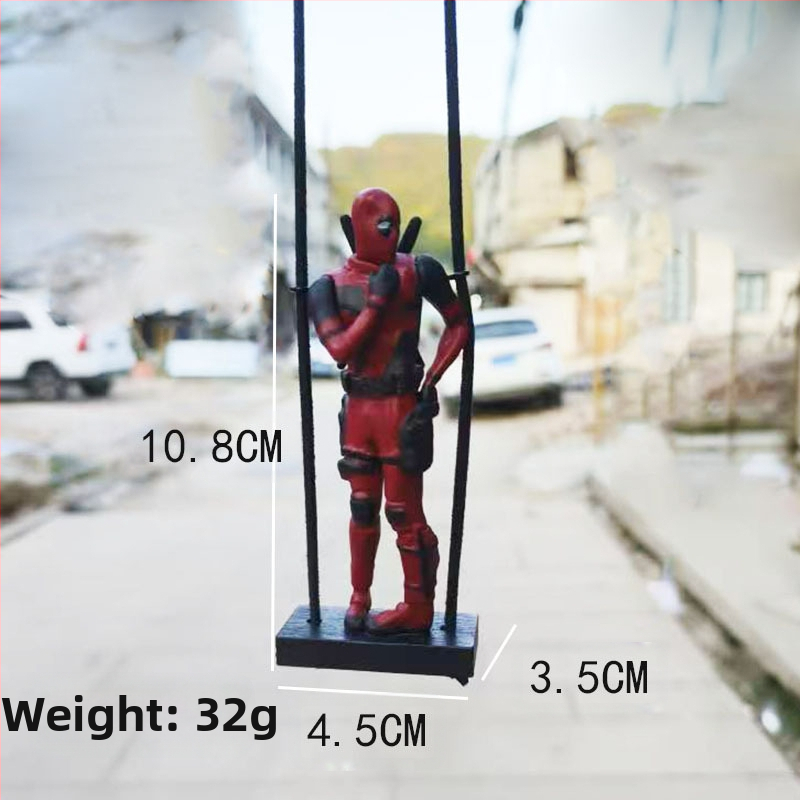 Cartoon Deadpooli auto tahavaatepeegli auto ripats lugemine väike odav auto lisatarvikud auto ripats interjöör