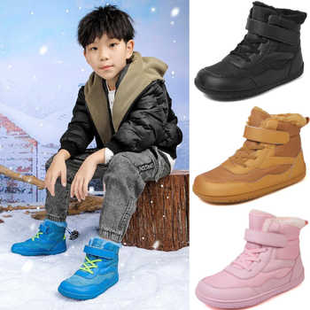 Jauni, ērti, pāri robežai, ziemas, augstpapēžu, ar vilnas oderi, biezi, plati bērnu kokvilnas apavi, silti sniega zābaki, vairumtirdzniecība