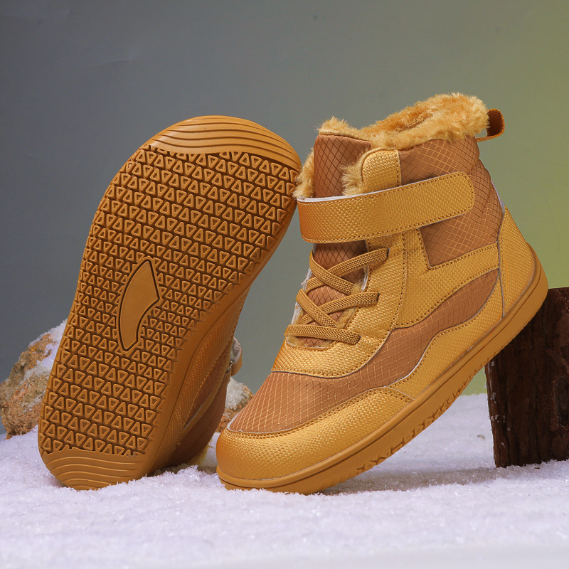 Jauni, ērti, pāri robežai, ziemas, augstpapēžu, ar vilnas oderi, biezi, plati bērnu kokvilnas apavi, silti sniega zābaki, vairumtirdzniecība