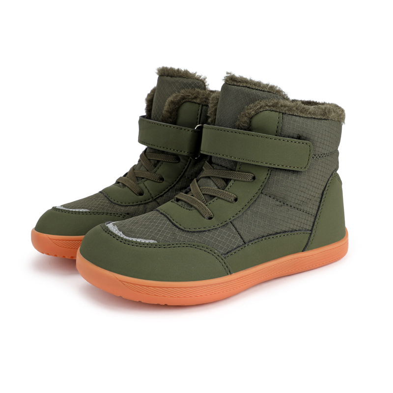 Jauni, ērti, pāri robežai, ziemas, augstpapēžu, ar vilnas oderi, biezi, plati bērnu kokvilnas apavi, silti sniega zābaki, vairumtirdzniecība