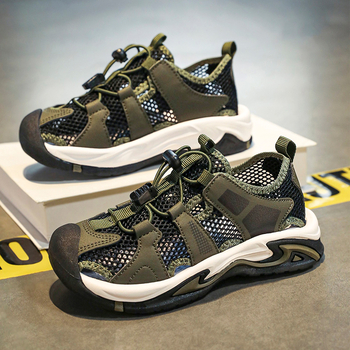 Hongxing lastejalatsid, laste sandaalid, poisid, 2025. aasta uued suvised õuespordijalatsid keskmisele ja suurele kasvule, poistele