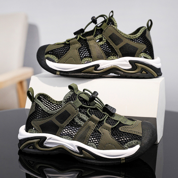 Hongxing lastejalatsid, laste sandaalid, poisid, 2025. aasta uued suvised õuespordijalatsid keskmisele ja suurele kasvule, poistele