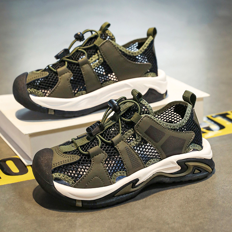 Hongxing lastejalatsid, laste sandaalid, poisid, 2025. aasta uued suvised õuespordijalatsid keskmisele ja suurele kasvule, poistele