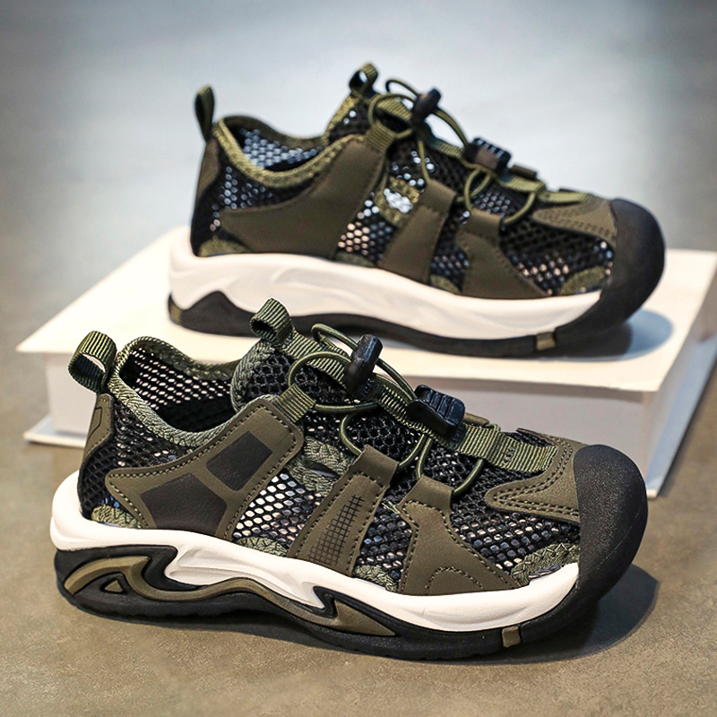 Hongxing lastejalatsid, laste sandaalid, poisid, 2025. aasta uued suvised õuespordijalatsid keskmisele ja suurele kasvule, poistele