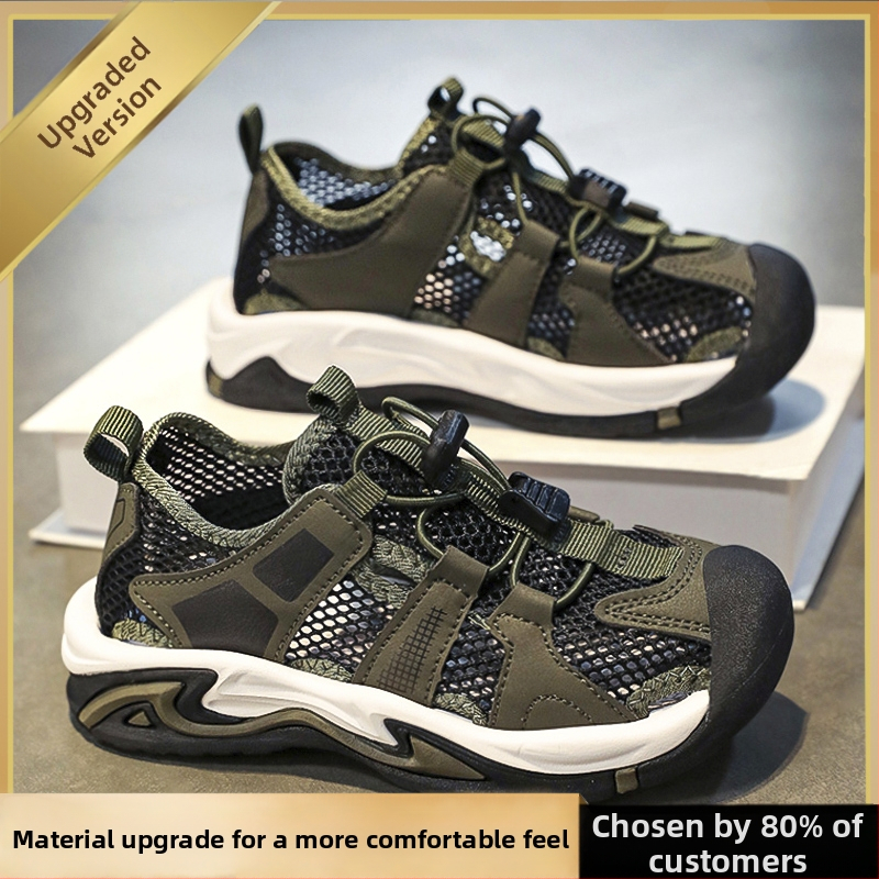 Hongxing lastejalatsid, laste sandaalid, poisid, 2025. aasta uued suvised õuespordijalatsid keskmisele ja suurele kasvule, poistele