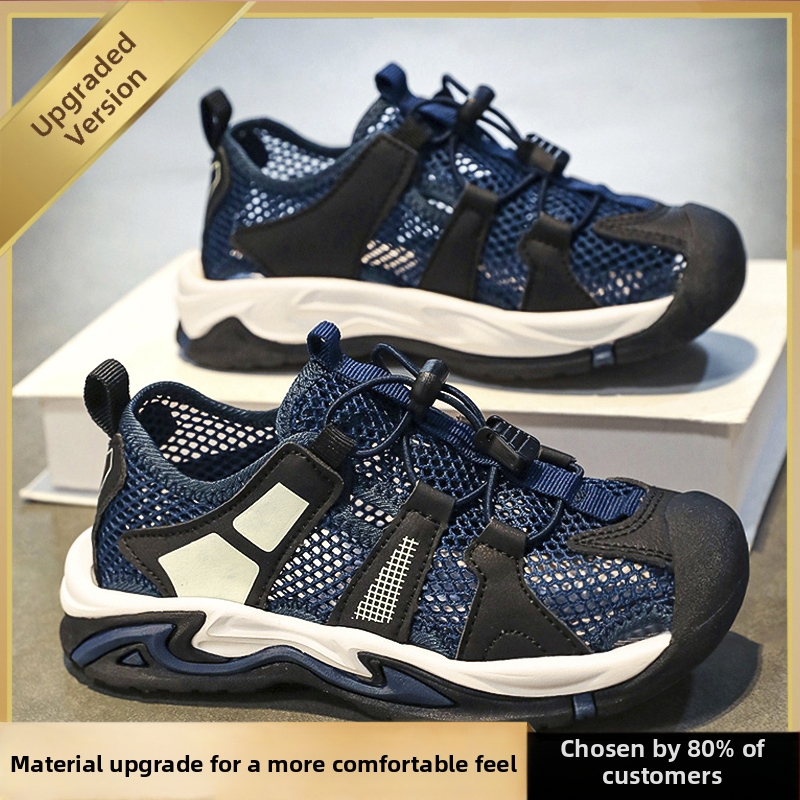 Hongxing lastejalatsid, laste sandaalid, poisid, 2025. aasta uued suvised õuespordijalatsid keskmisele ja suurele kasvule, poistele