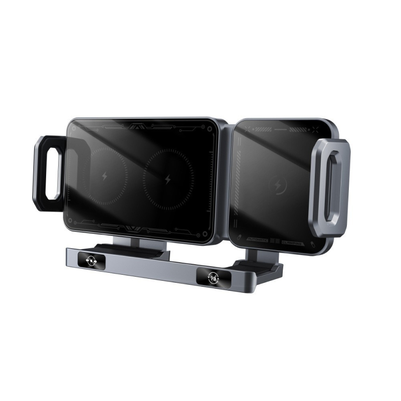 Piiriülene auto pöörlev horisontaalne ekraan, juhtmevaba kiirlaadimine, navigatsioon, kokkupandav auto mobiiltelefoni hoidik, õhuava, trükitud logo