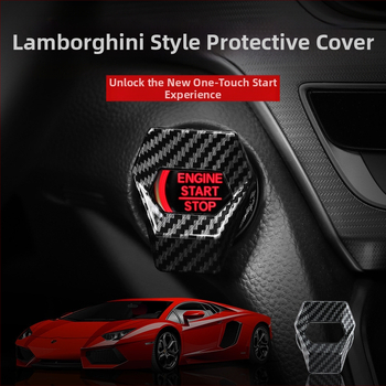 Ühe nupuga käivitusdekoratsioonikleebis süütelüliti kaitsekate auto salongi modifikatsioon spordikaunistuseks mõeldud rõngas lahe jooks auto universaalne